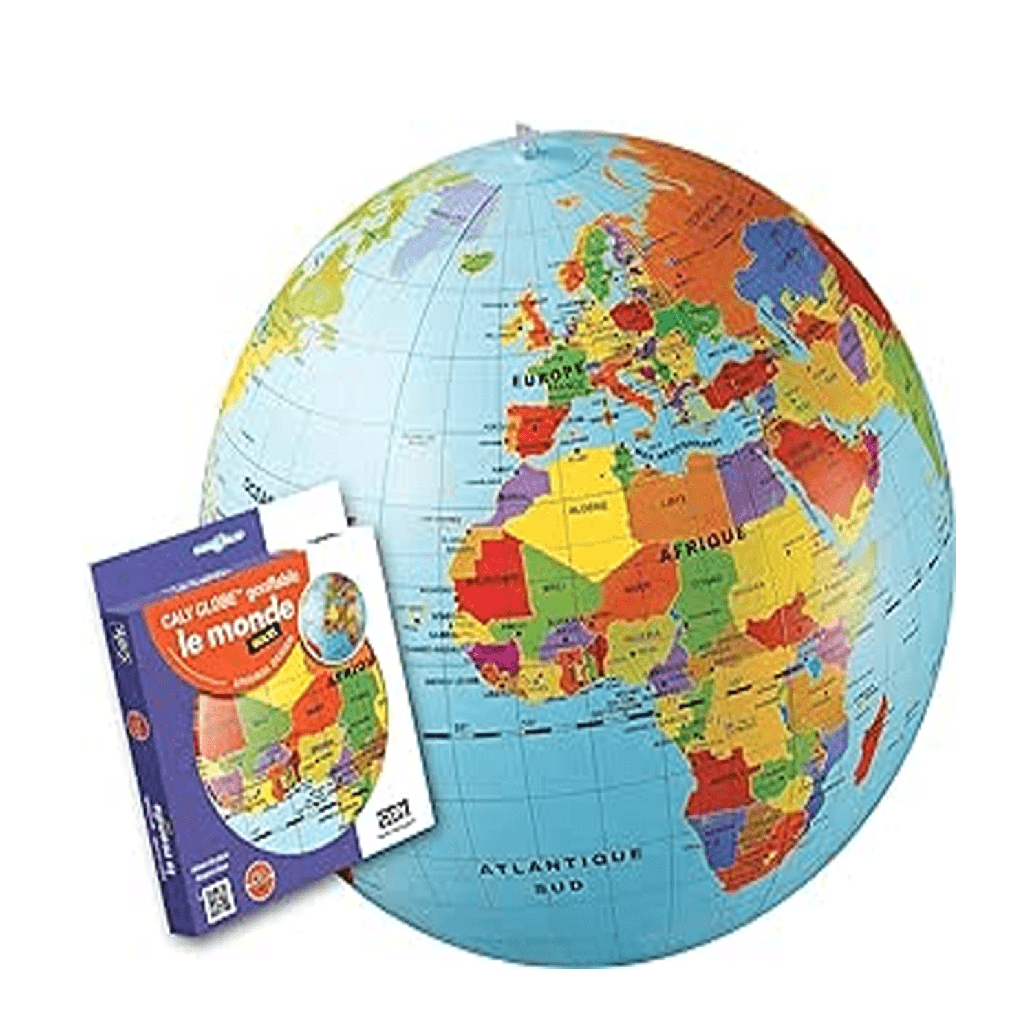 Pelota globo terraqueo inflable 50cm