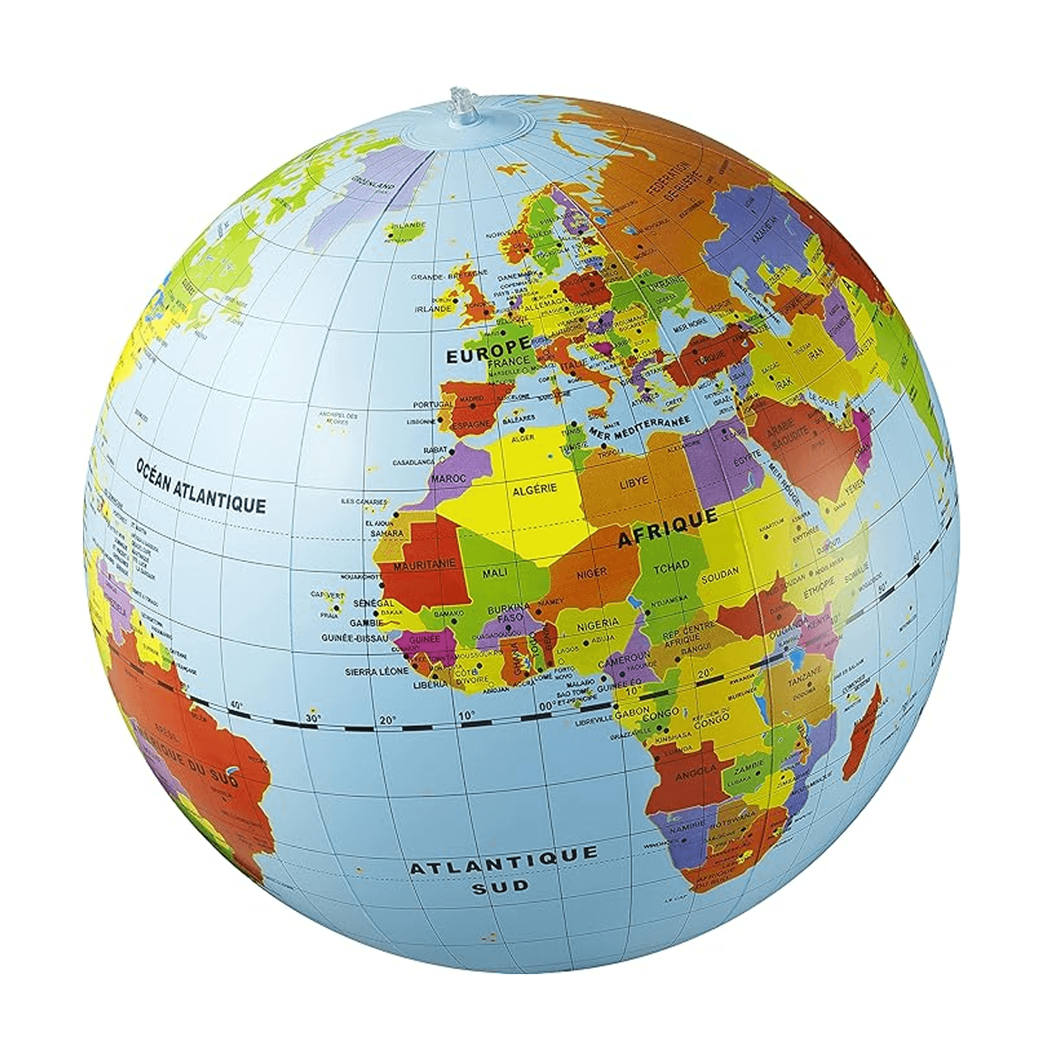 Pelota globo terraqueo inflable 50cm - Imagen 3