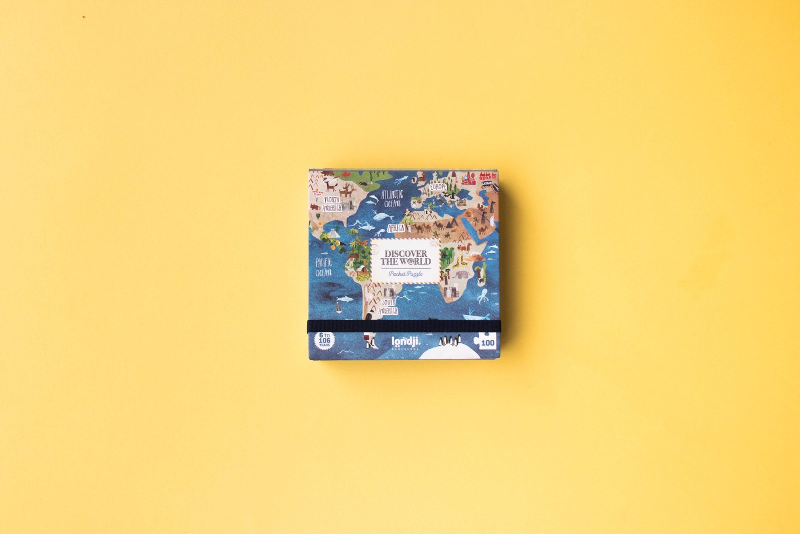 MAPA DEL MUNDO-PUZZLE DE VIAJE-LONDJI