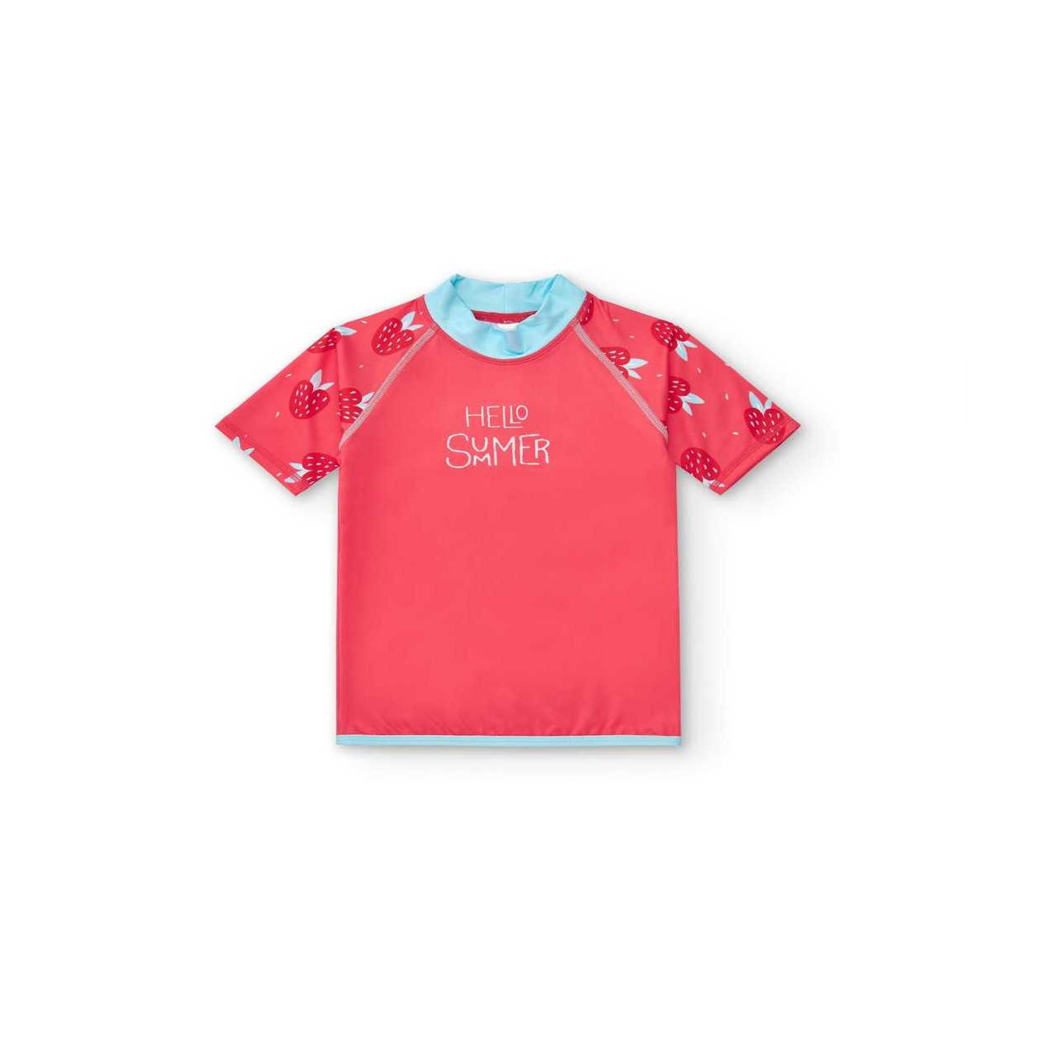 CAMISETA DE BAÑO MANGA CORTA UPF+50 STRAWBERRIES-BTBOX