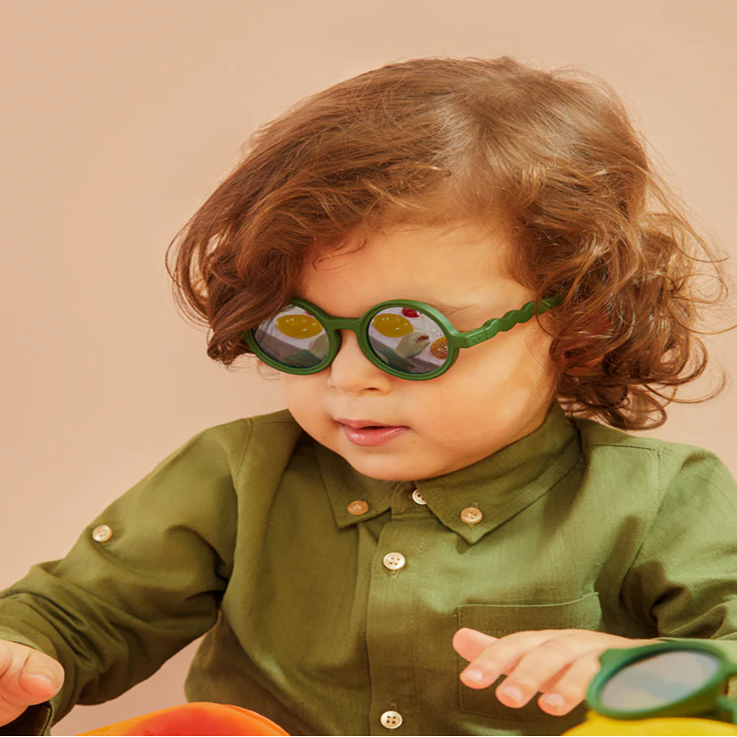 GAFAS DE SOL ROUND CACTUS VERDE TODDLER 18-36m- OLIVIO&CO - Imagen 3