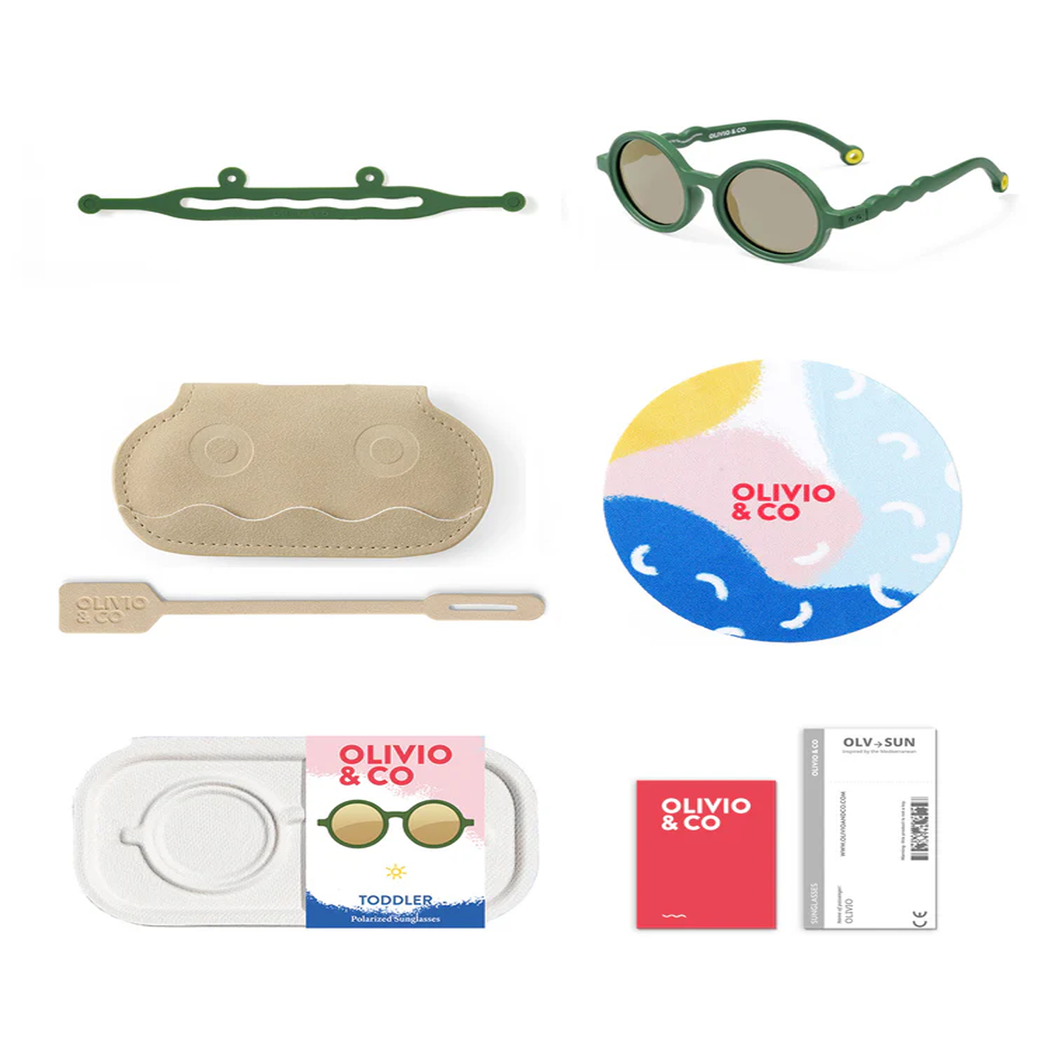 GAFAS DE SOL ROUND CACTUS VERDE TODDLER 18-36m- OLIVIO&CO - Imagen 5
