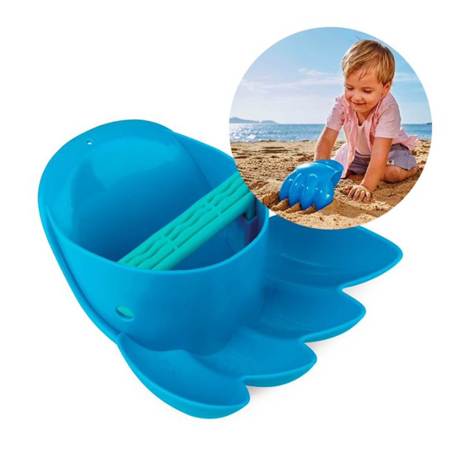 RASTRILLO GARRA AZUL GIGANTE PARA ARENA-HAPE