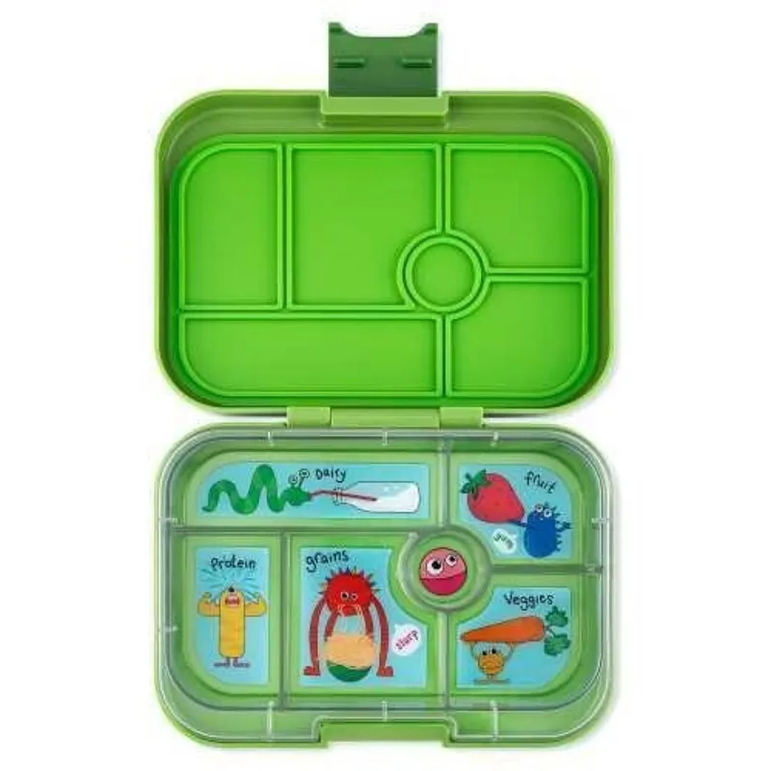 YUMBOX TARTERA 6C MATCHA GREEN+MONSTER