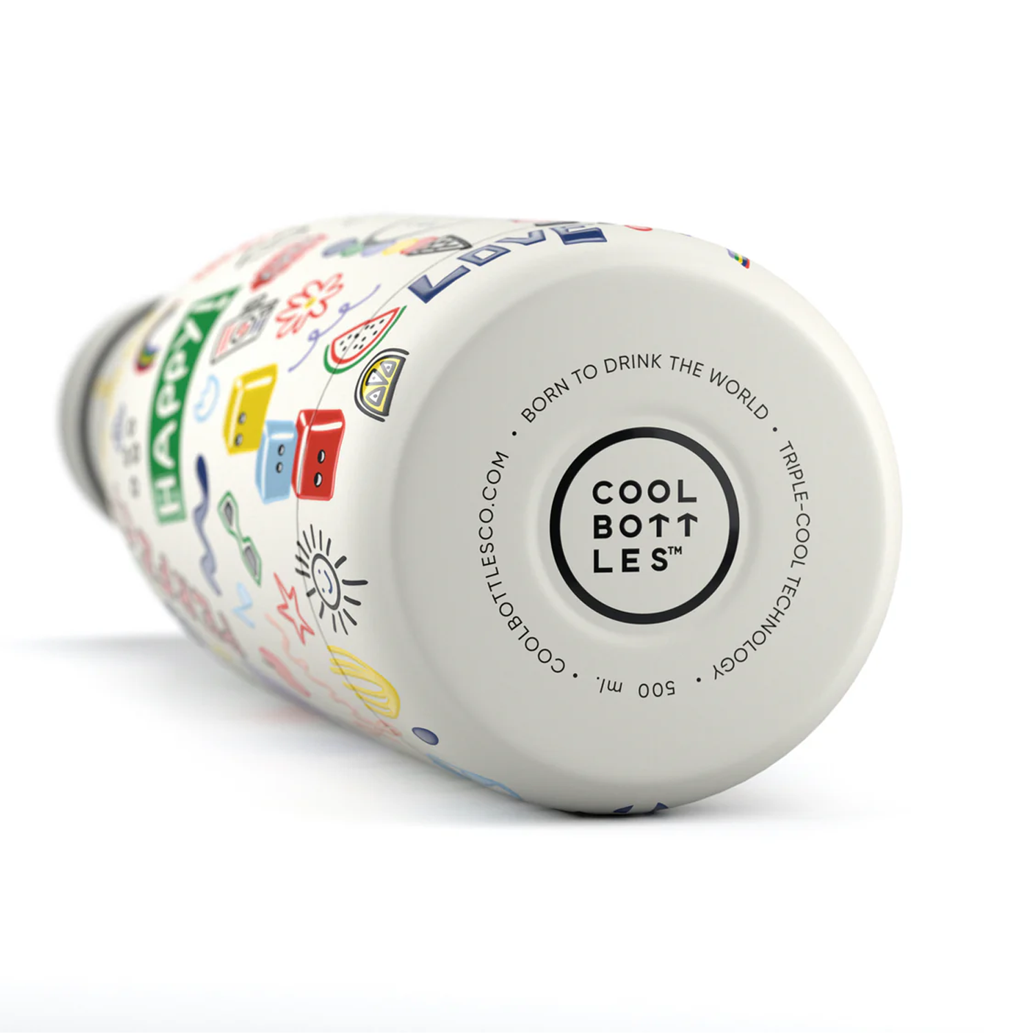 BOTELLA DE AGUA ADULTO The Bottle - Eddie Baehr - Good Vibes 500ml-COOL BOTTLES - Imagen 4