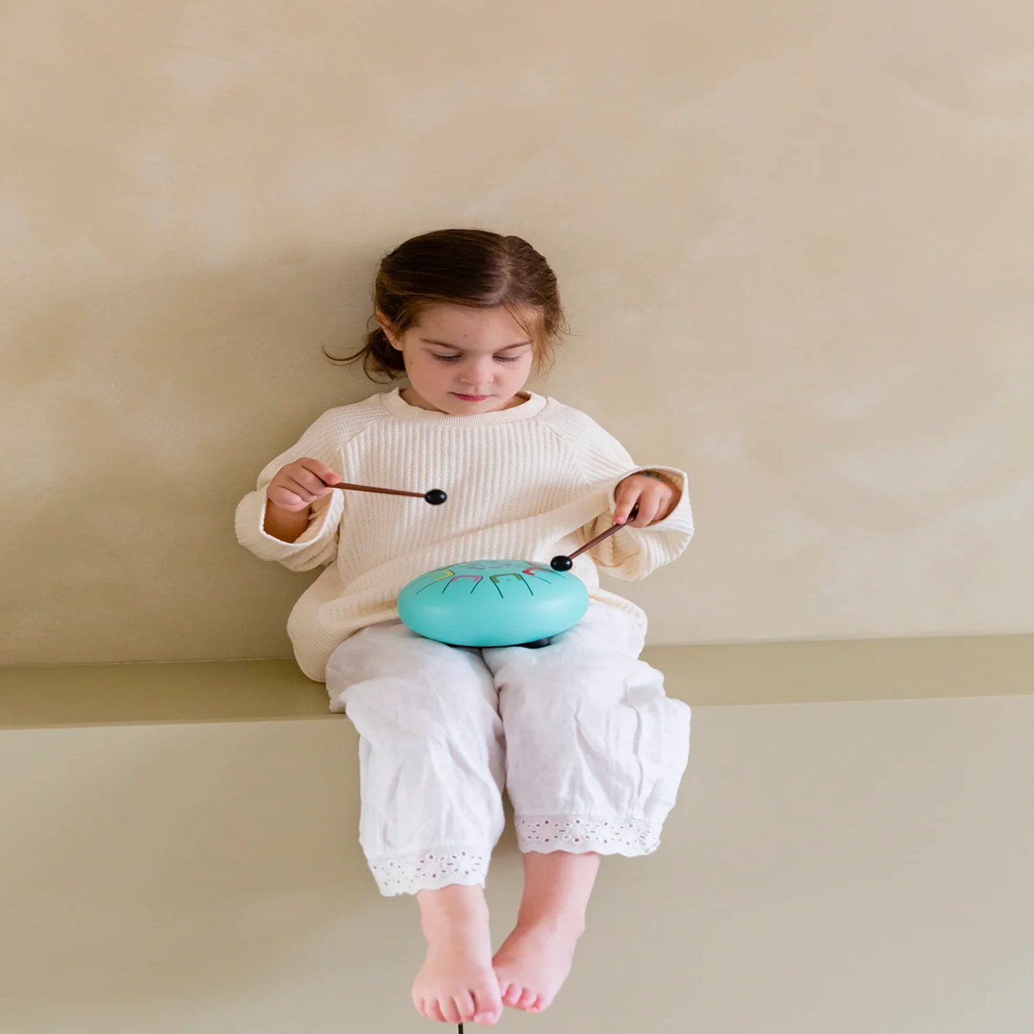 Baby Tambú - Tambor de lengüetas y notas: Pastel Teal - Imagen 3