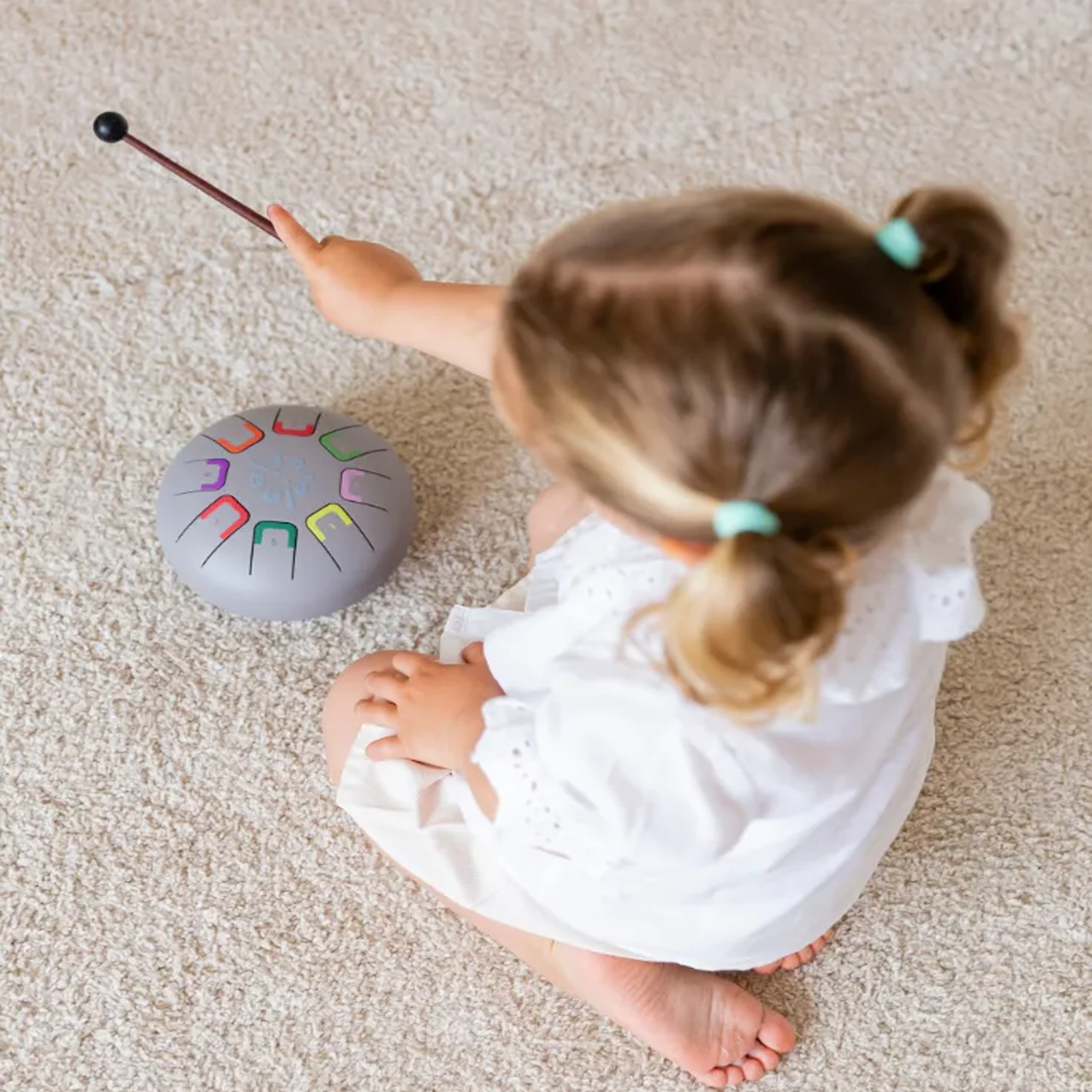 BABY TAMBÚ TAMBOR DE LENGÜETAS Y NOTAS SMOKY LOKY - Imagen 4