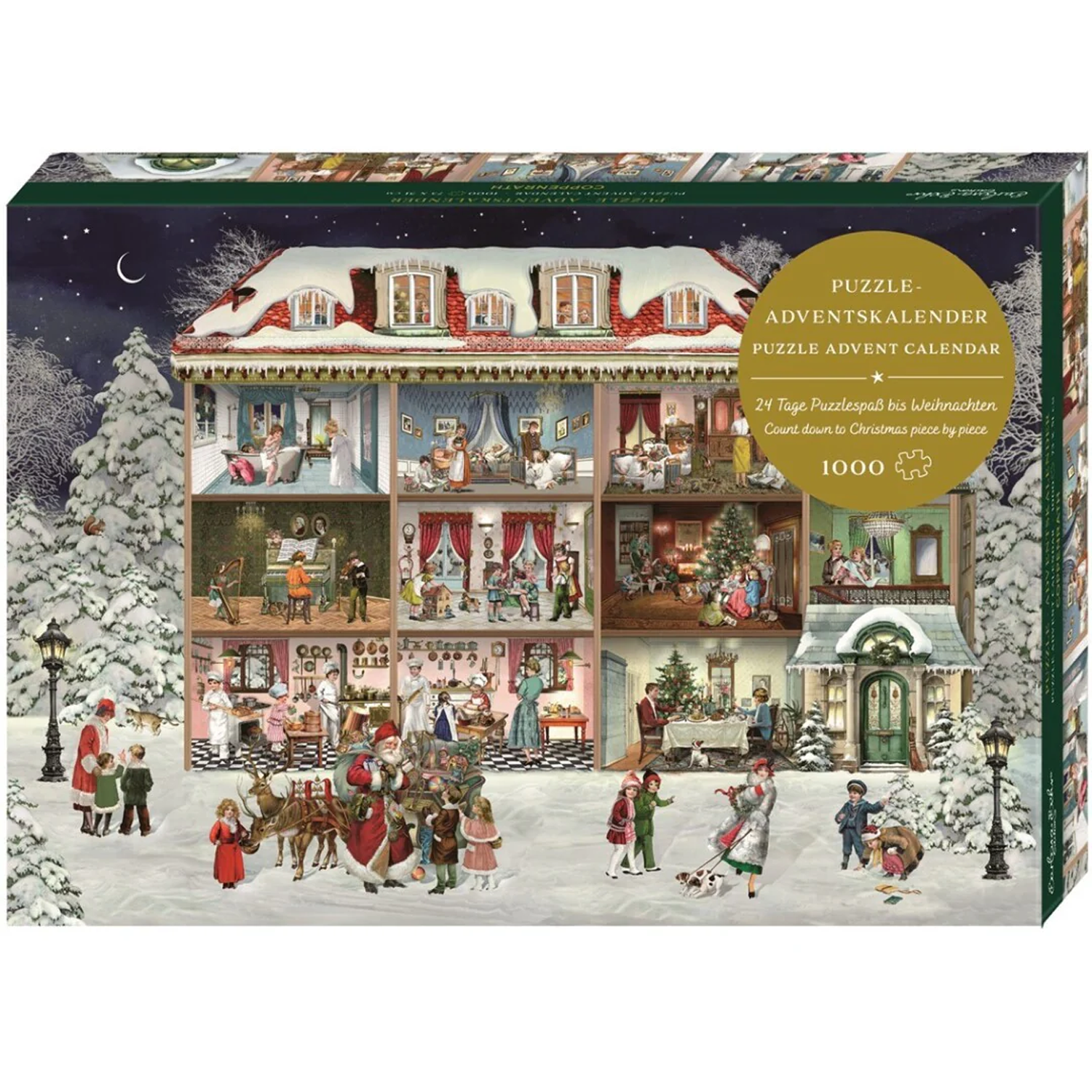 LLEGA LA NAVIDAD Calendario Adviento-Puzzle Nuestra Maravillosa Casa 1000 PCS