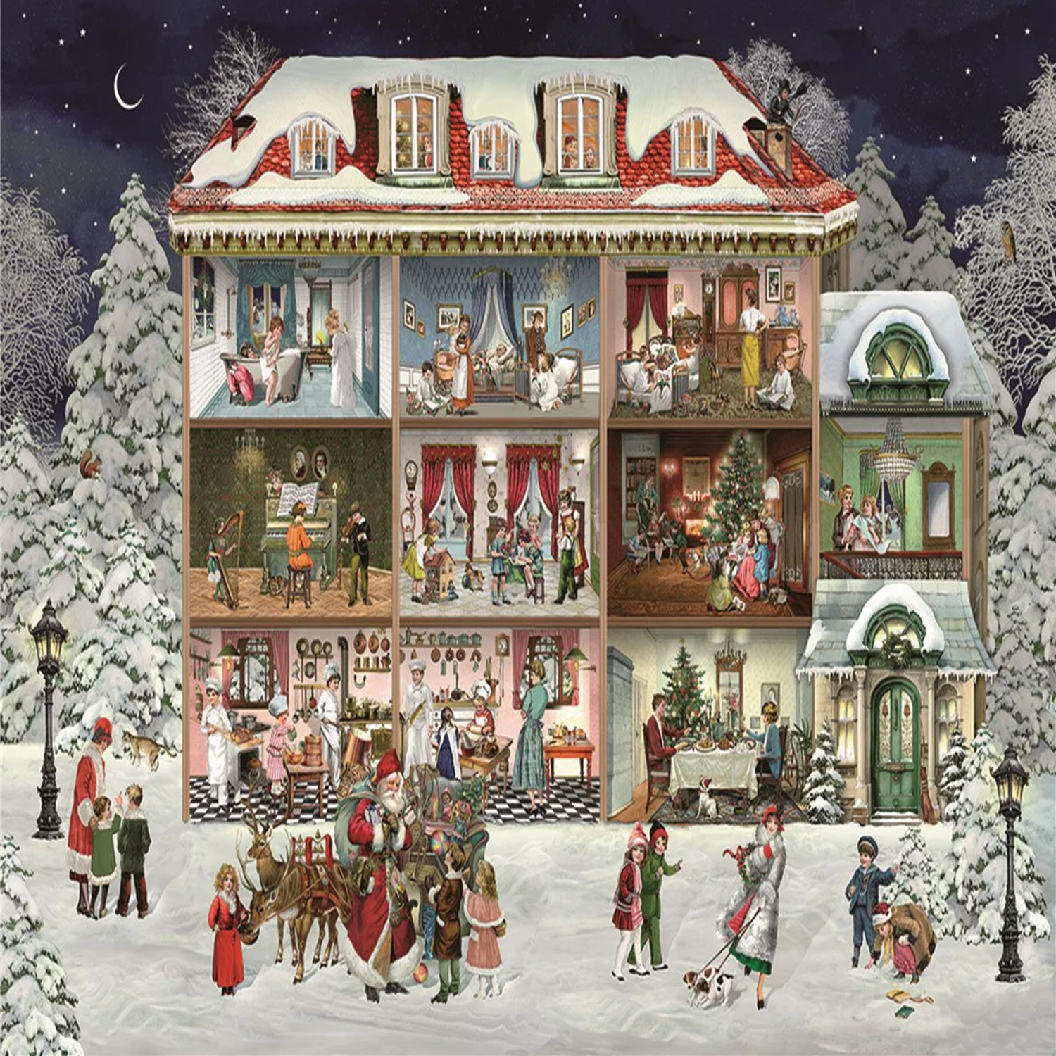 LLEGA LA NAVIDAD Calendario Adviento-Puzzle Nuestra Maravillosa Casa 1000 PCS - Imagen 3